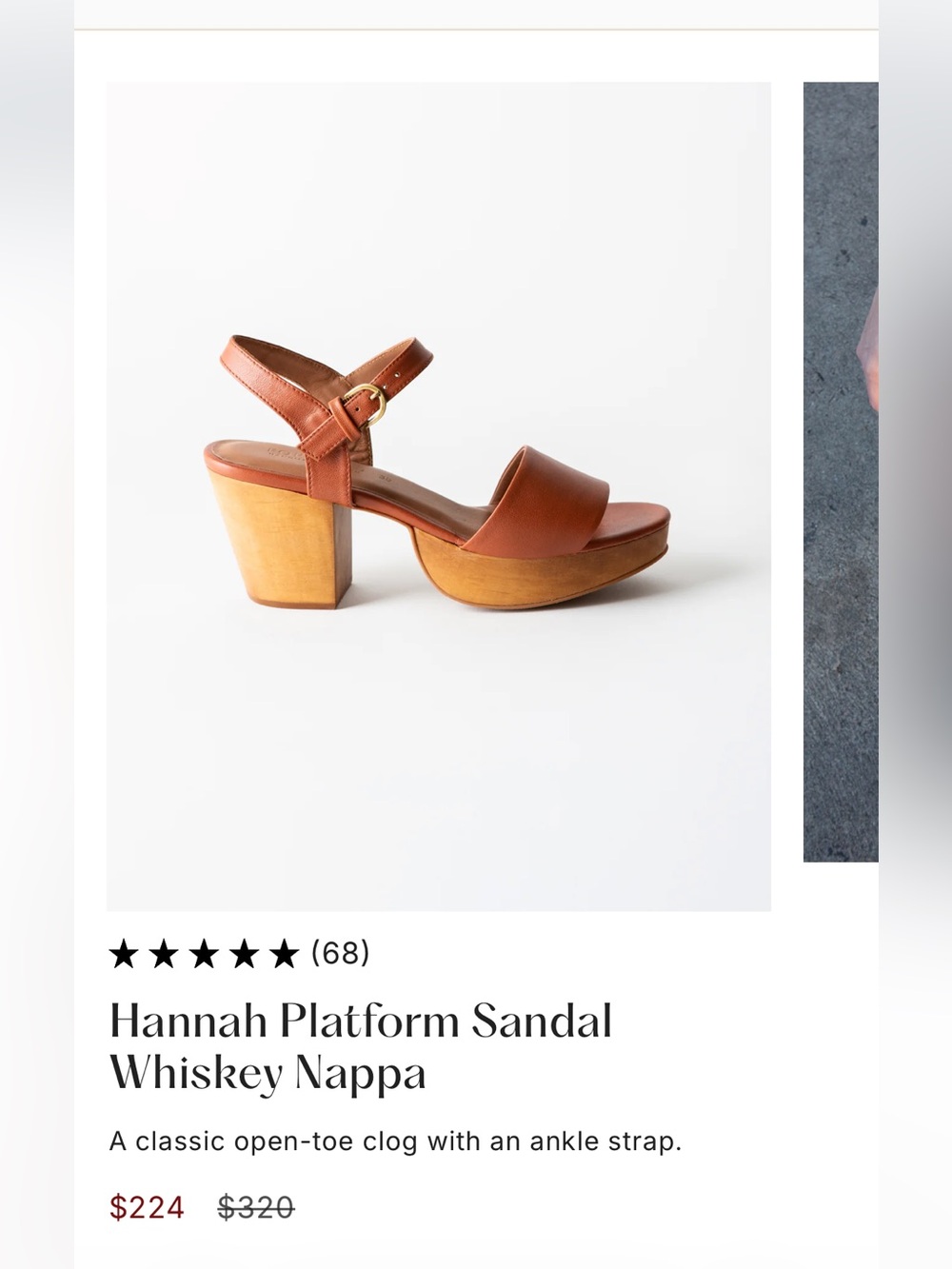 Fortress of Inca Hannah Platform Sandal - Whiskey Nappa